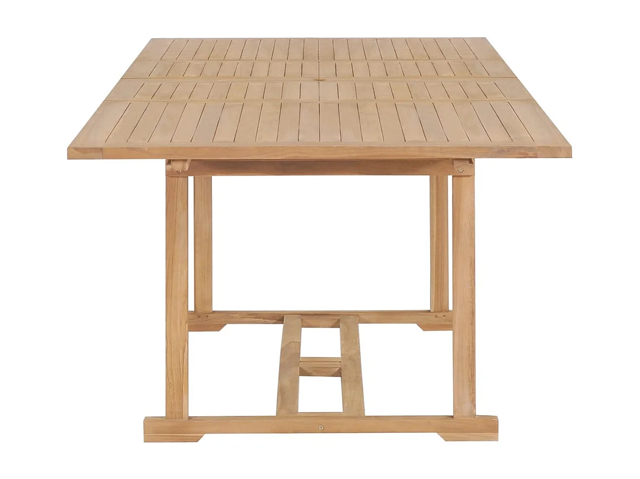 Tavolo da giardino allungabile 180-280x100x75 cm Teak massello