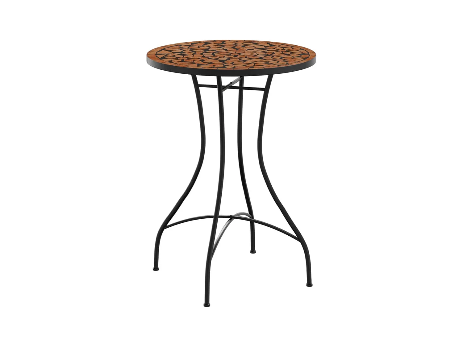 Terracotta mozaïek bistrotafel Ø50x70 cm keramiek