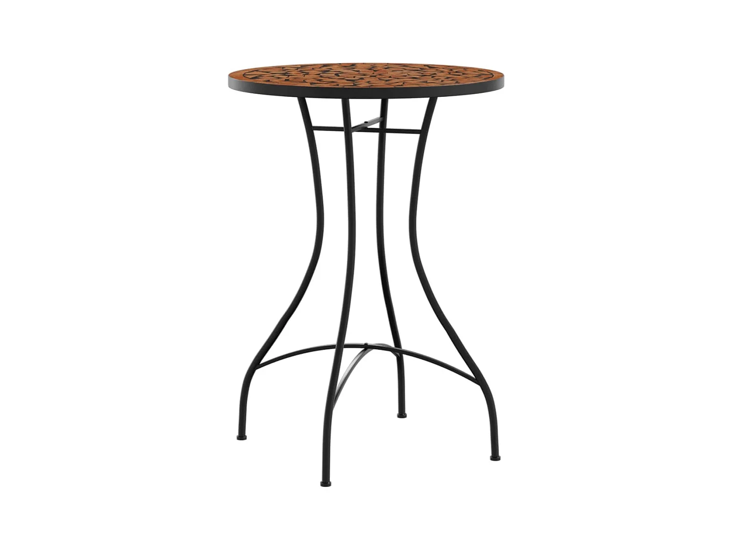 Terracotta mozaïek bistrotafel Ø50x70 cm keramiek