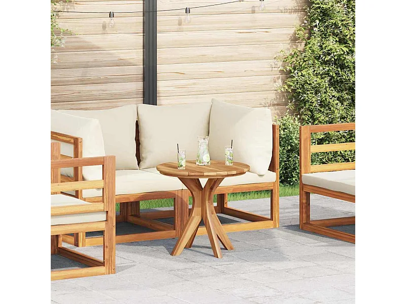 Salontafel Bruin 55 x 55 x 51 cm Massief teakhout