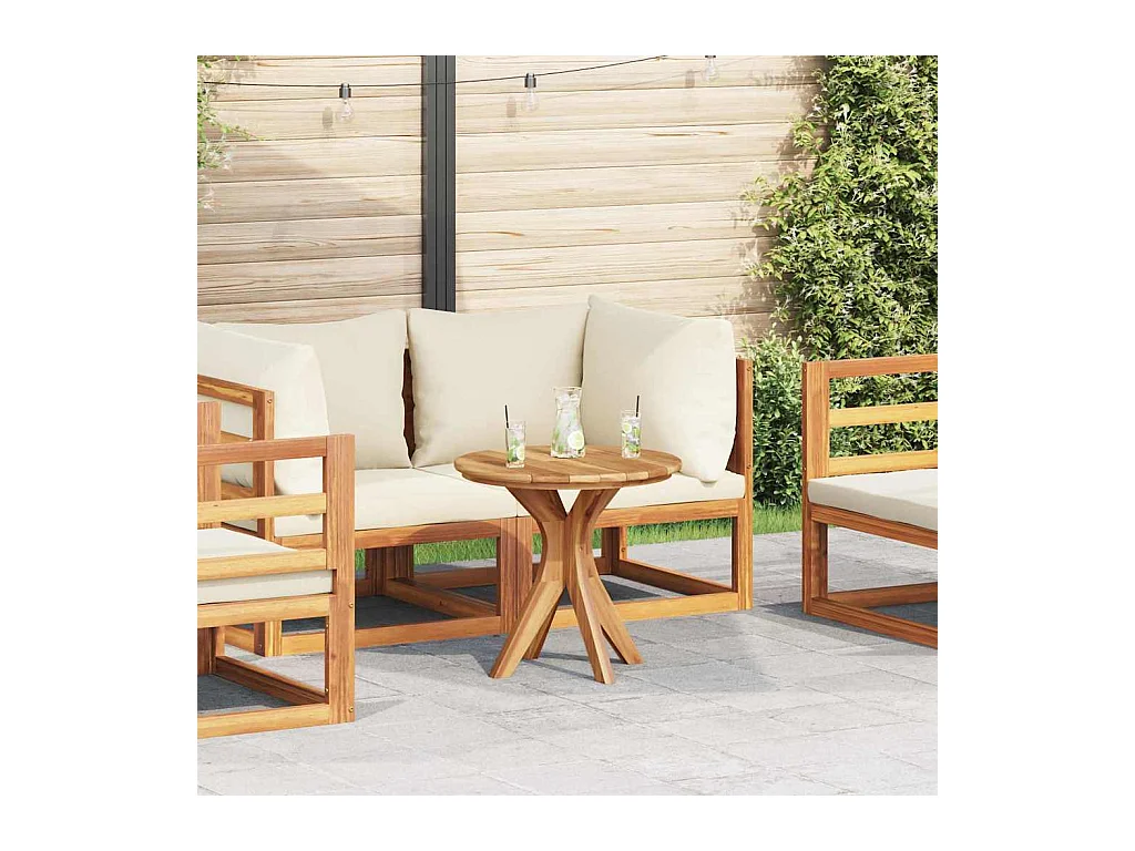 Table basse Marron 55 x 55 x 51 cm Bois de teck solide