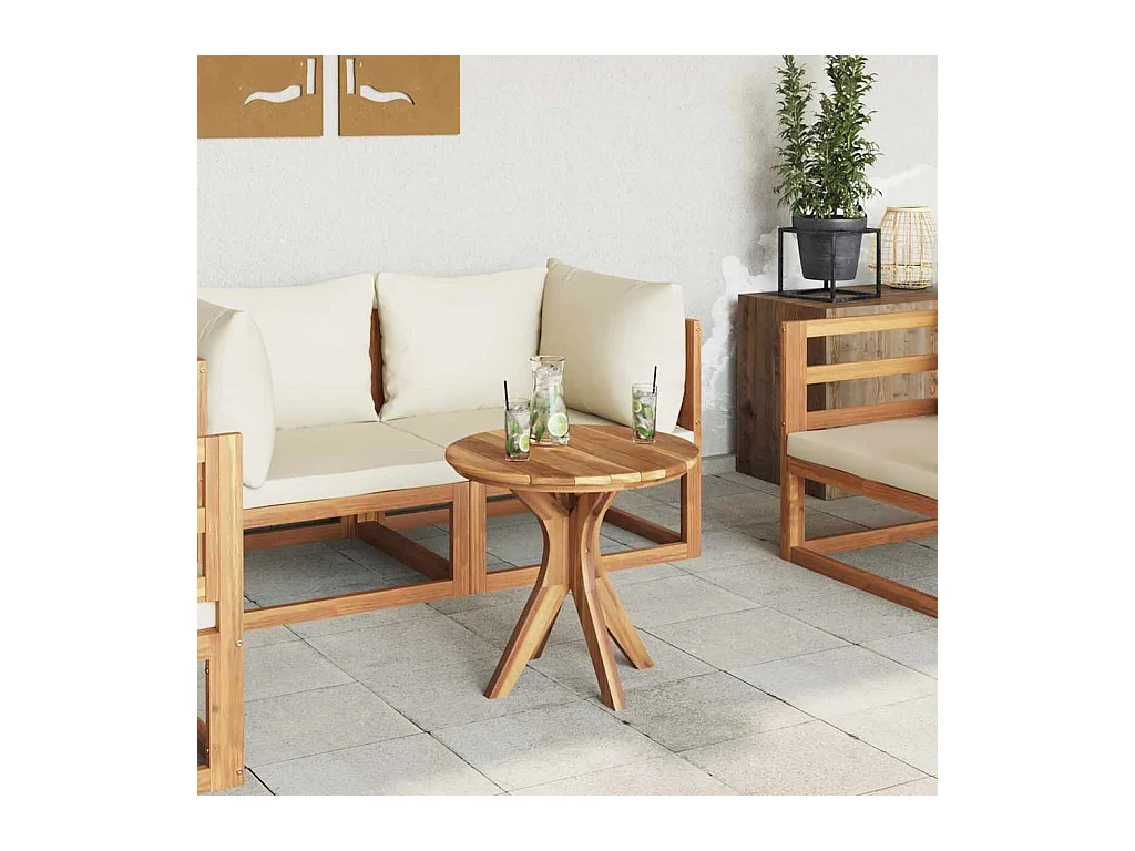 Table basse Marron 55 x 55 x 51 cm Bois de teck solide