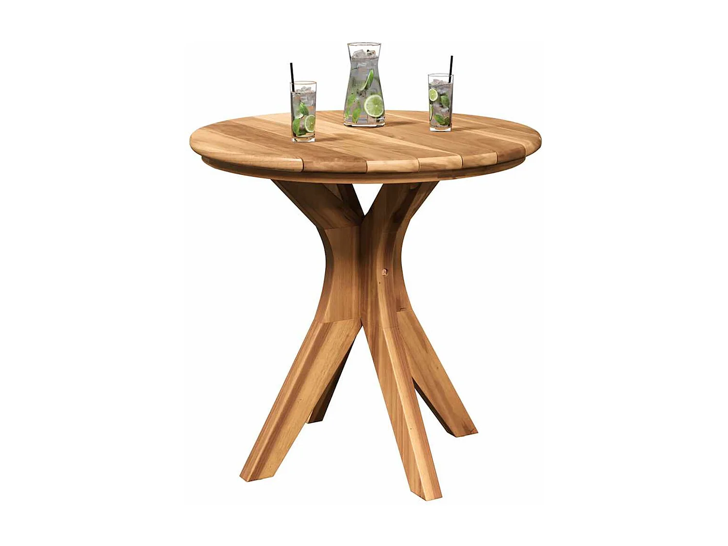 Table basse Marron 55 x 55 x 51 cm Bois de teck solide