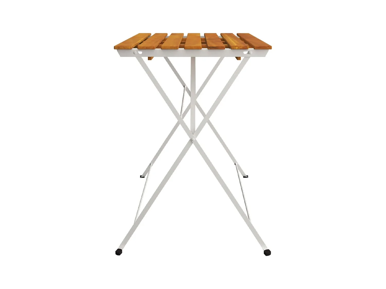 Opklapbare bistrotafel 100x54x71cm Massief acaciahout en staal