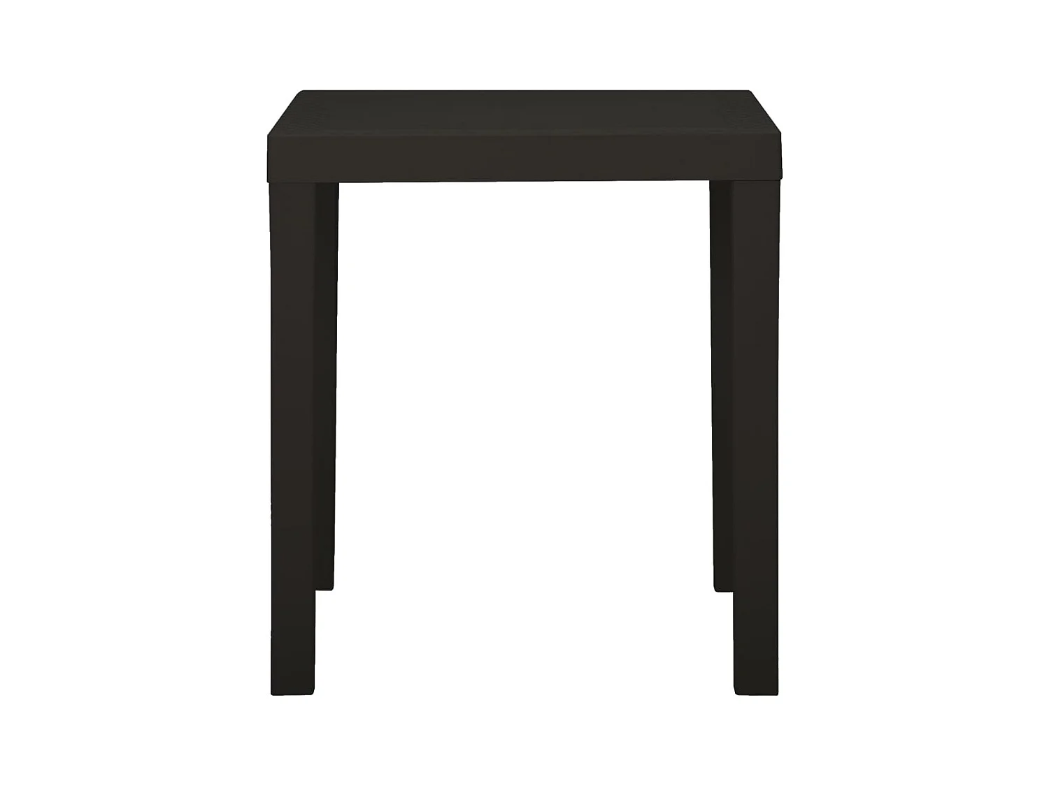 Antraciet tuintafel 79x65x72 cm Kunststof