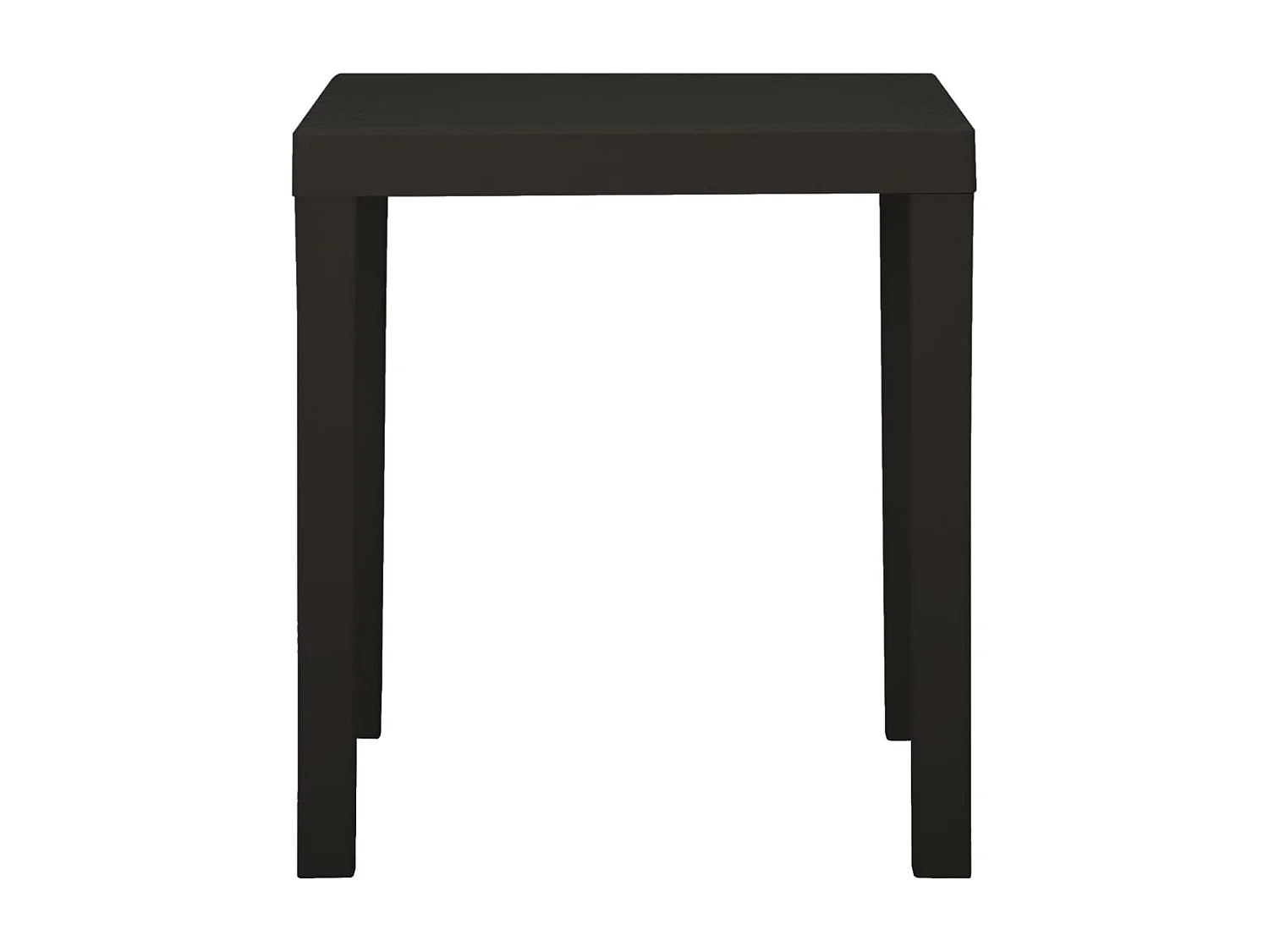 Tavolo da giardino antracite 79x65x72 cm Plastica