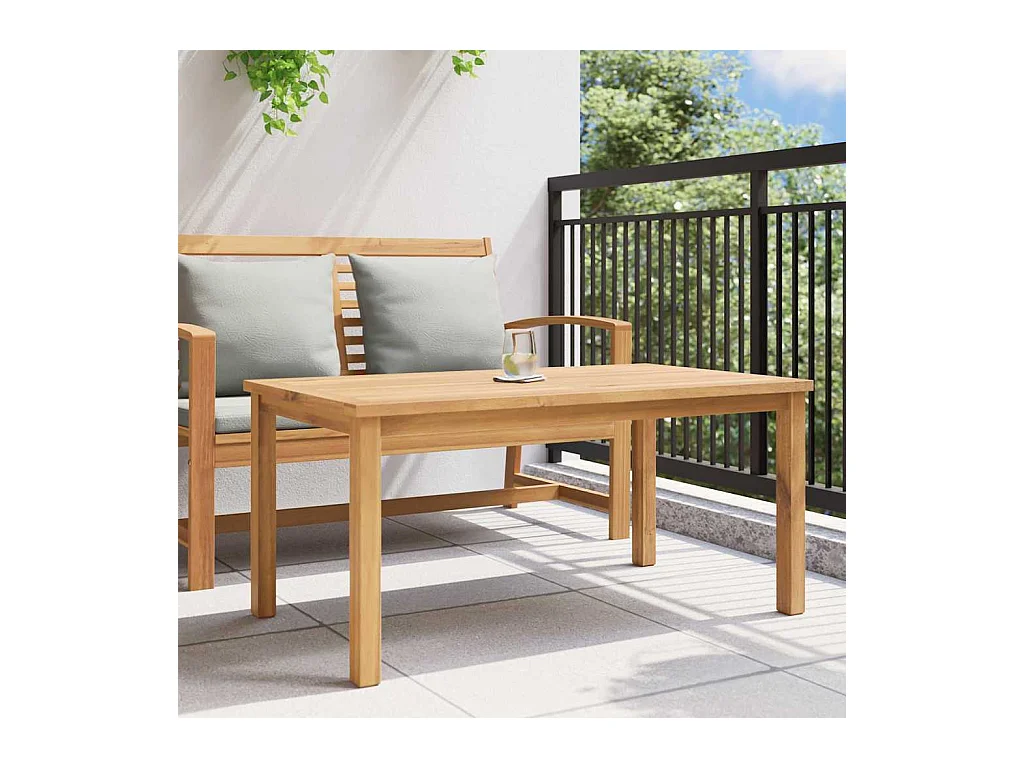 Table basse Marron 110 x 55 x 45 cm Bois de teck solide