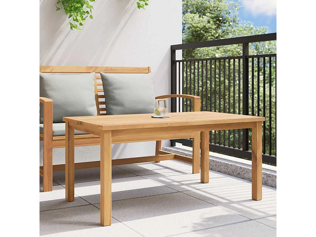 Table basse Marron 110 x 55 x 45 cm Bois de teck solide