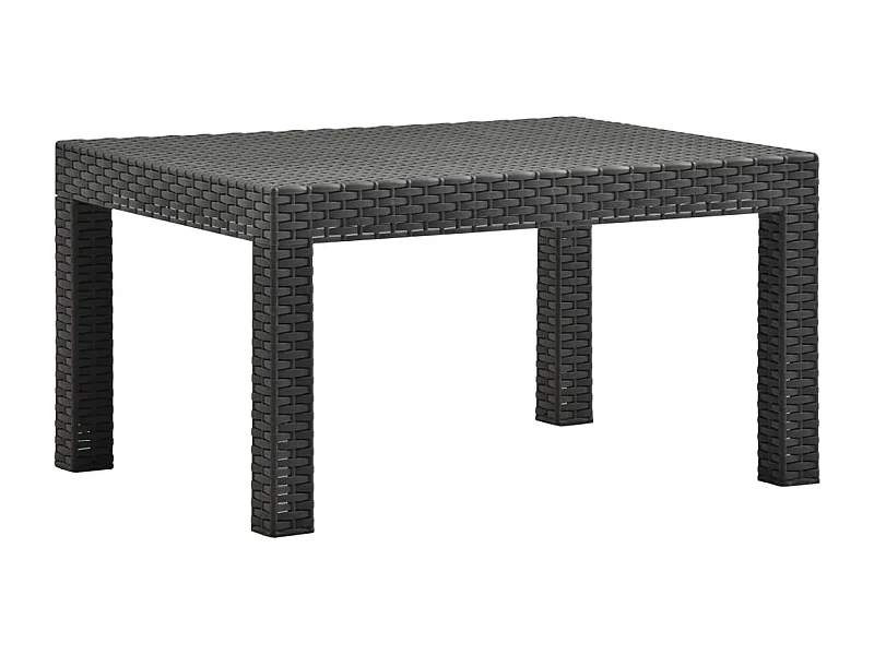 Tavolo da giardino Antracite 58x58x41 cm PP Rattan