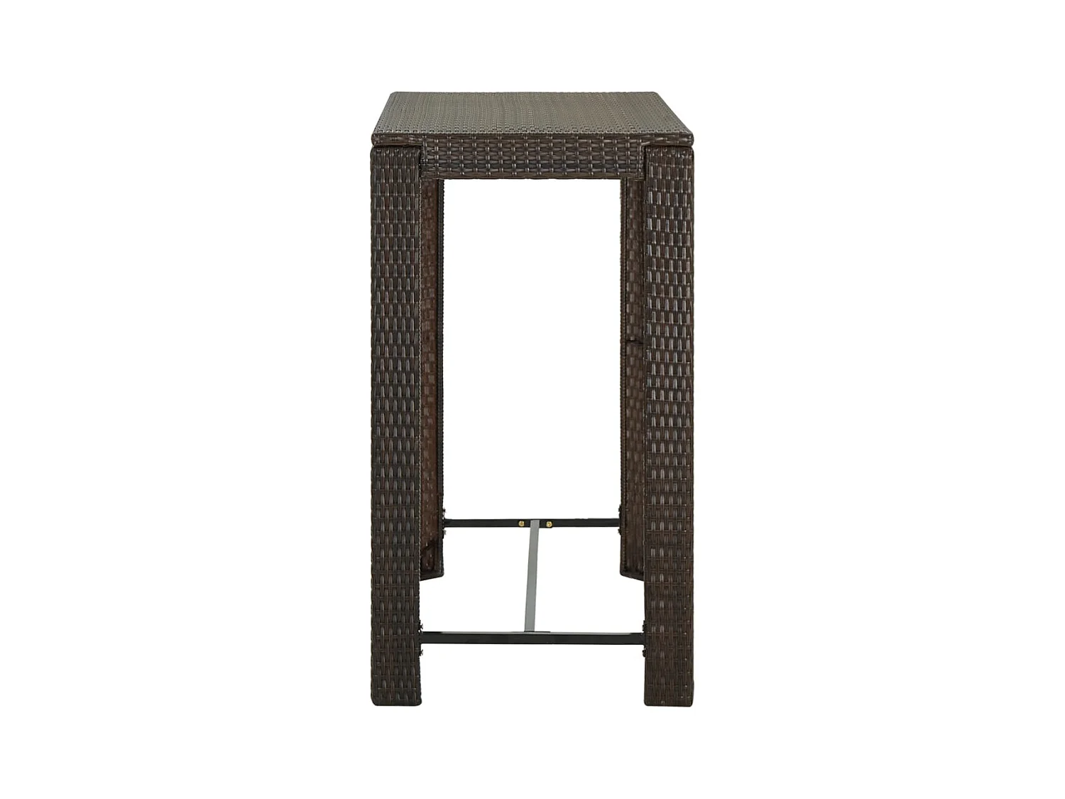 Tuinbartafel Bruin 100x60,5x110,5 cm Hars riet