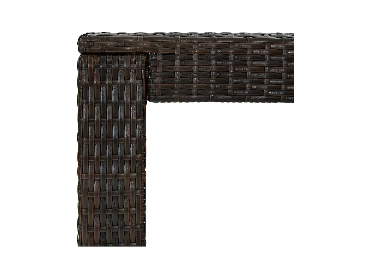 Tuinbartafel Bruin 100x60,5x110,5 cm Hars riet