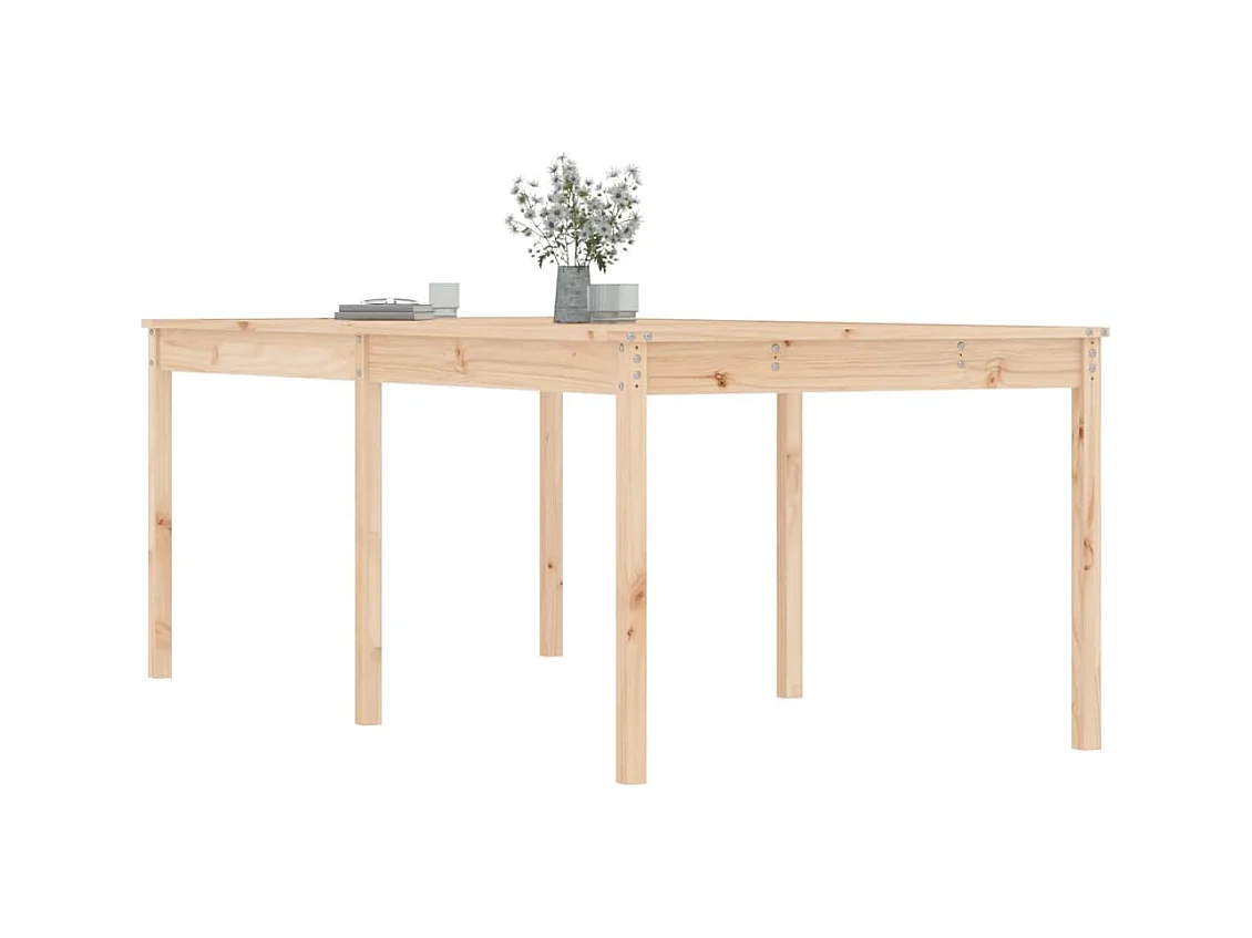 Tuintafel 203,5x100x76 cm massief grenenhout