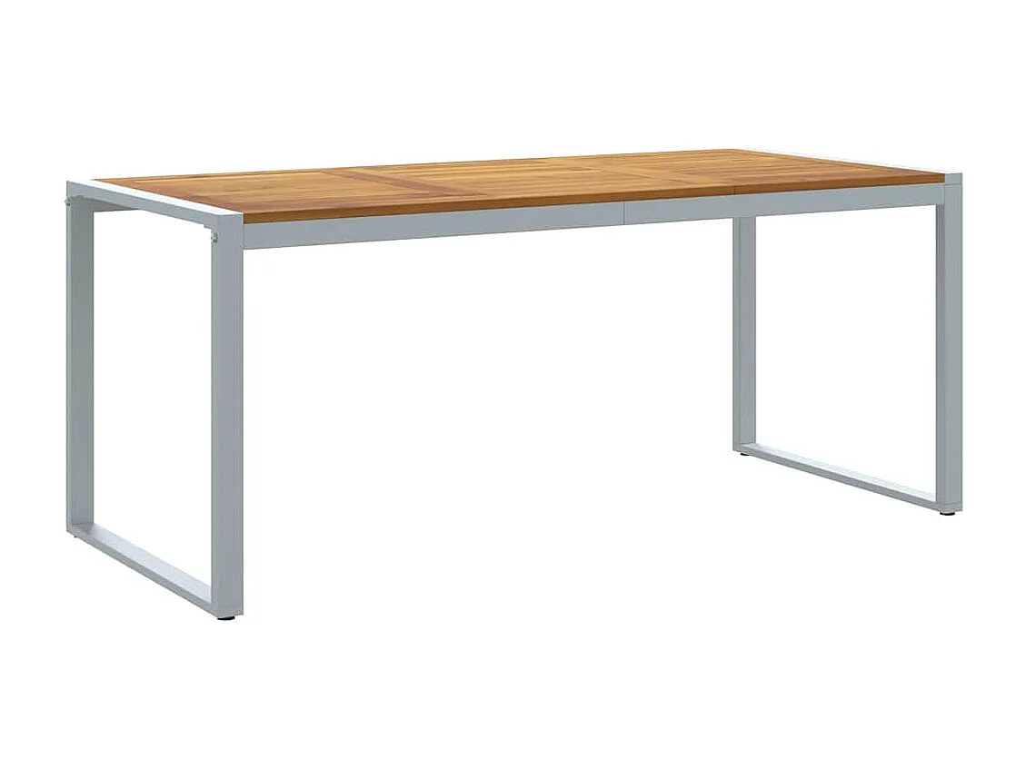 Ensemble de salle à manger pour jardin 5 pcs Gris et marron