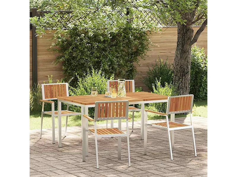 Set da pranzo da giardino da 5 pezzi