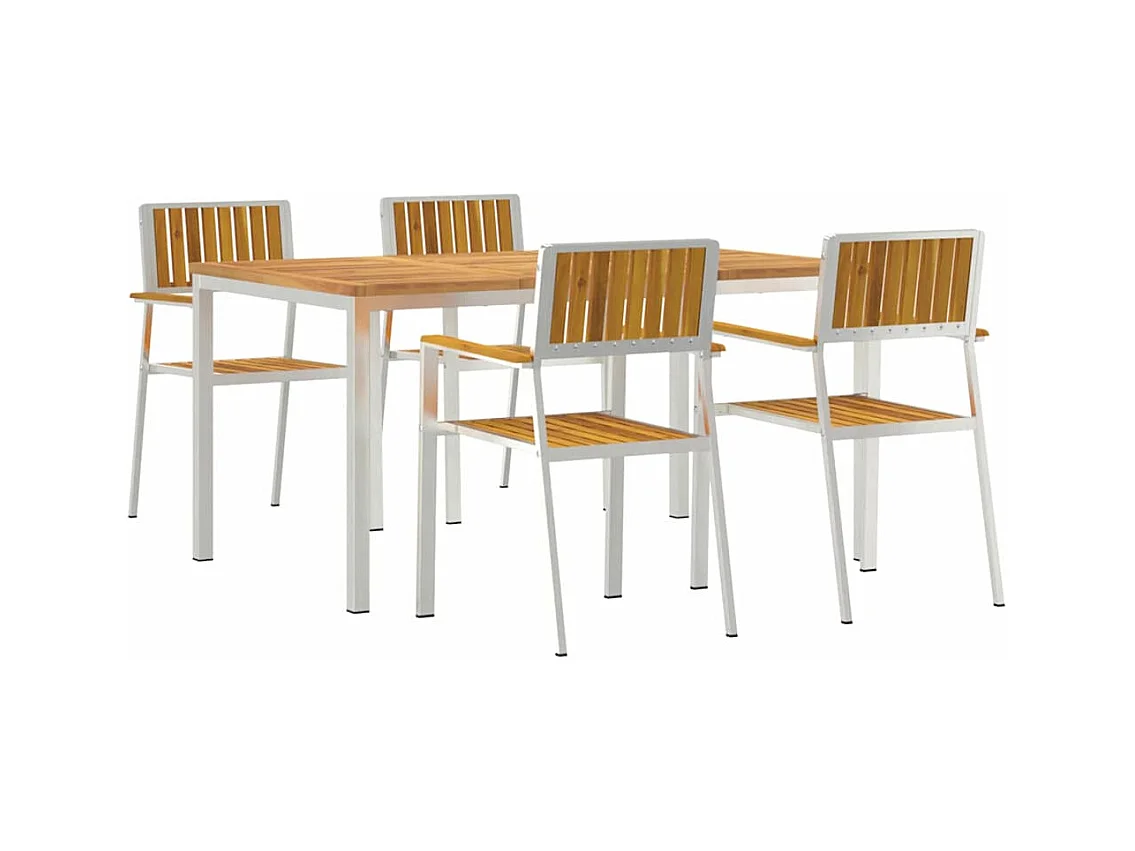 Set da pranzo da giardino da 5 pezzi