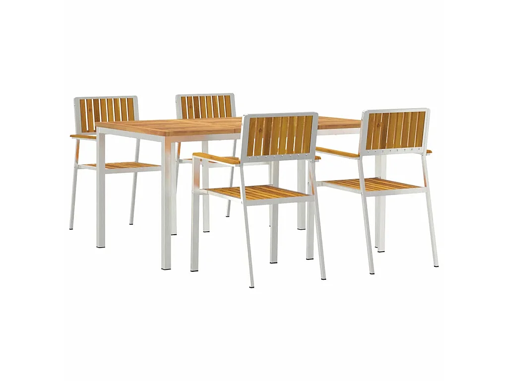 Set da pranzo da giardino da 5 pezzi