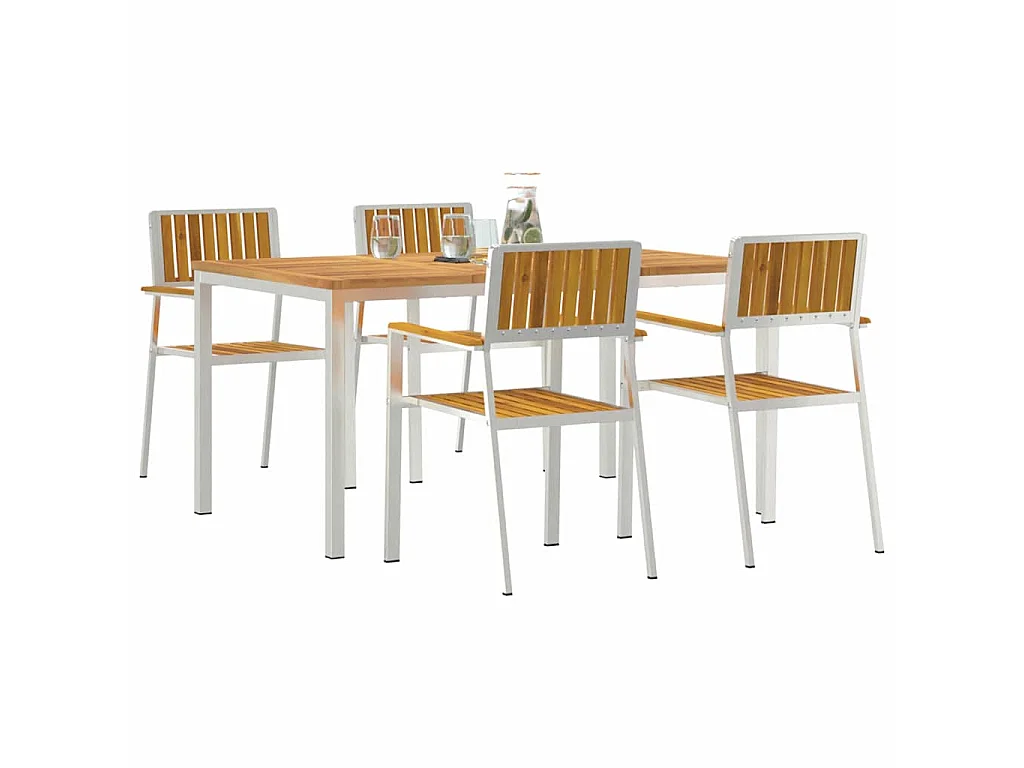 Set da pranzo da giardino da 5 pezzi