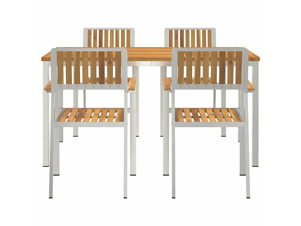 Set da pranzo da giardino da 5 pezzi