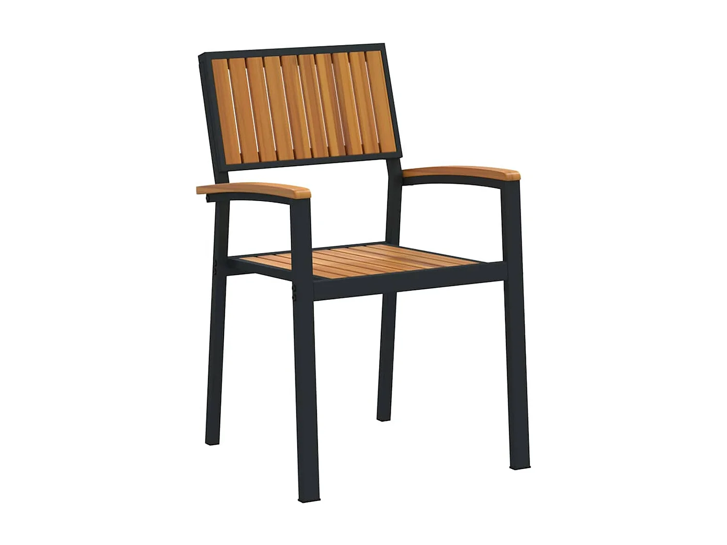 Ensemble de salle à manger pour jardin 9 pcs Noir et marron