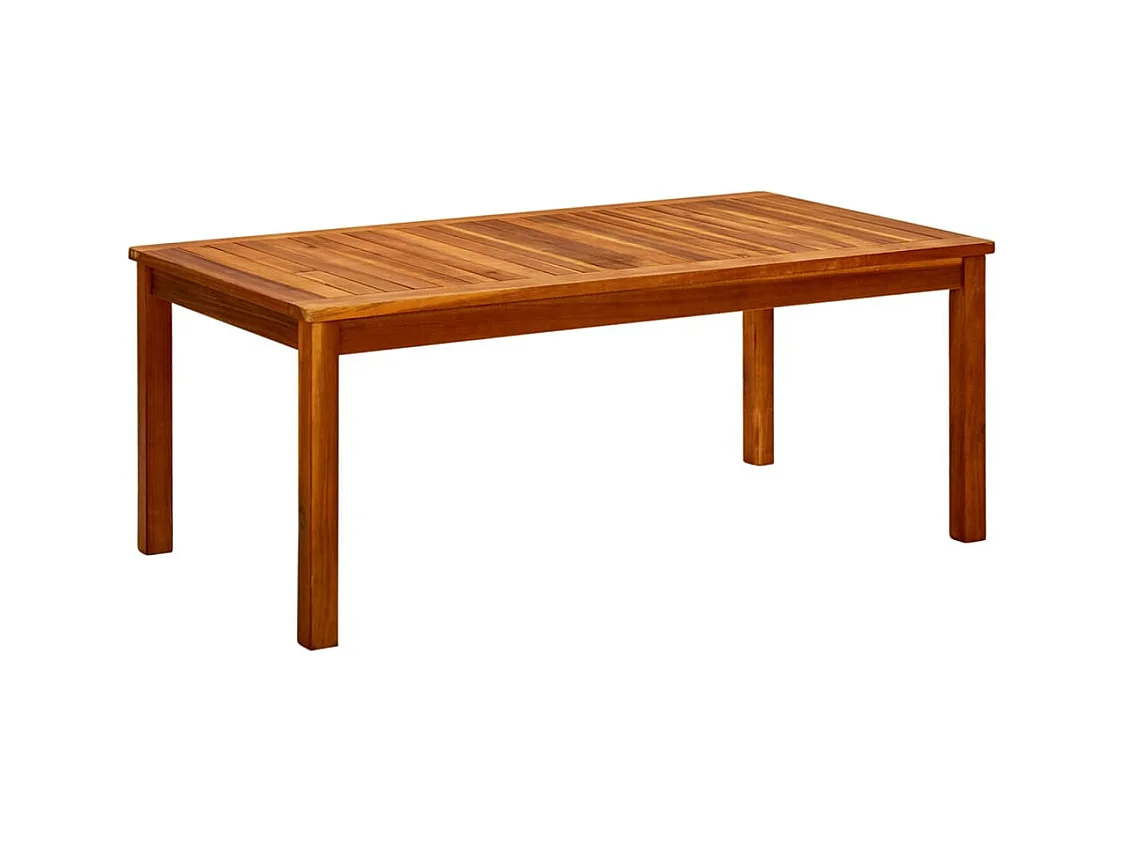 Mesa de centro de jardín 110x60x45 cm Madera maciza de acacia
