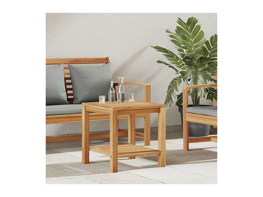 Table basse Marron 45 x 45 x 45 cm Bois de teck solide