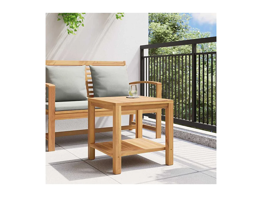 Table basse Marron 45 x 45 x 45 cm Bois de teck solide