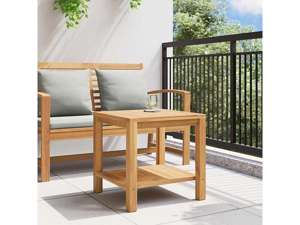 Table basse Marron 45 x 45 x 45 cm Bois de teck solide