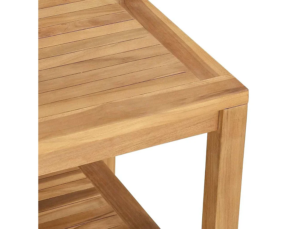 Table basse Marron 45 x 45 x 45 cm Bois de teck solide