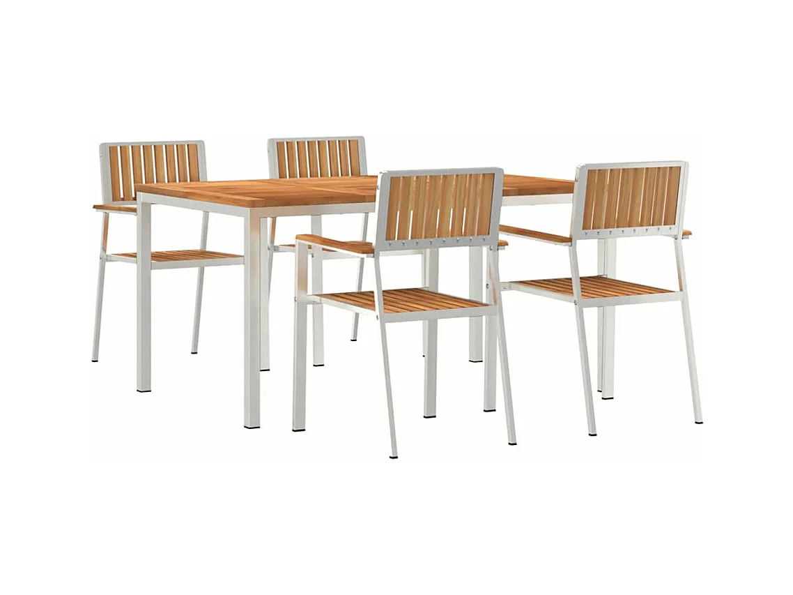 Set da pranzo da giardino da 5 pezzi