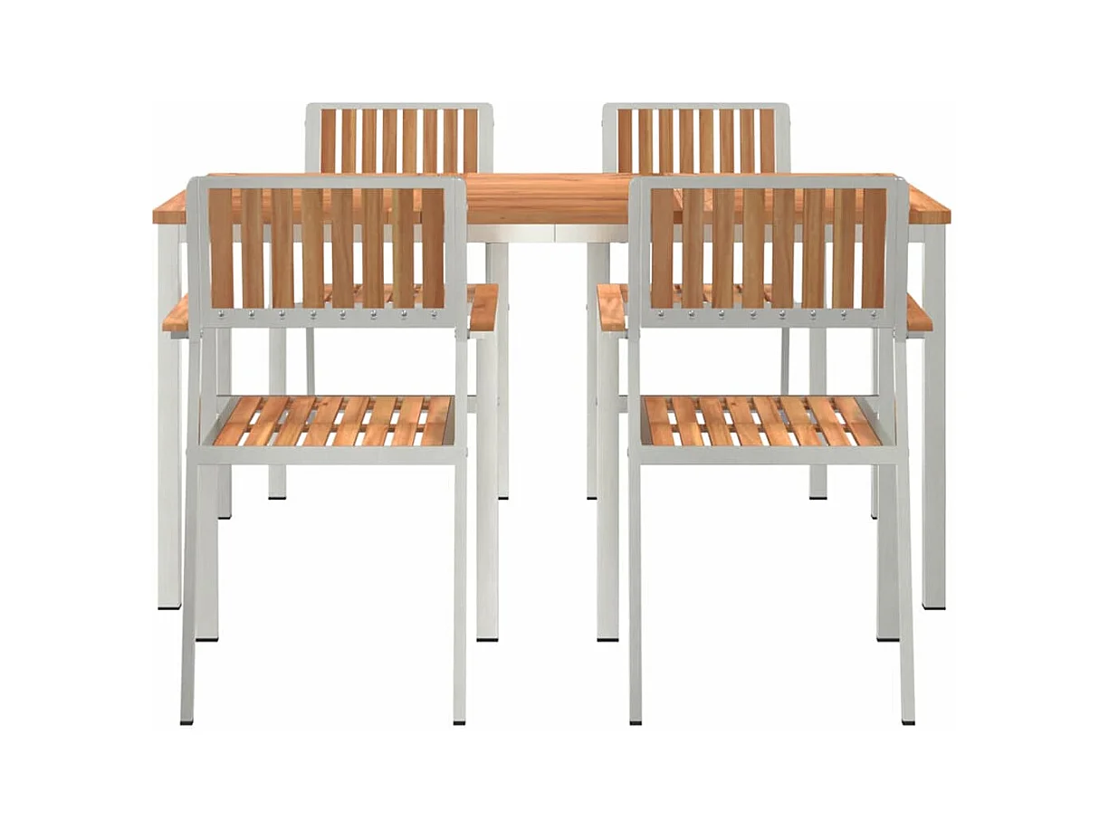 Set da pranzo da giardino da 5 pezzi