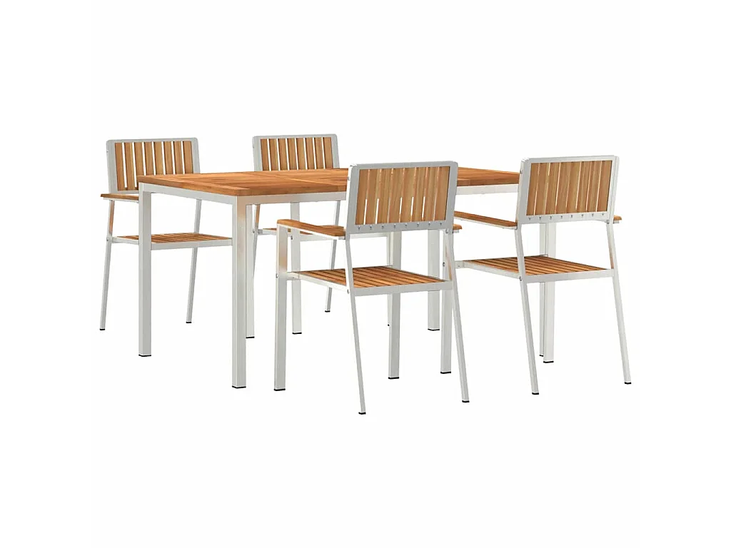 Set da pranzo da giardino da 5 pezzi