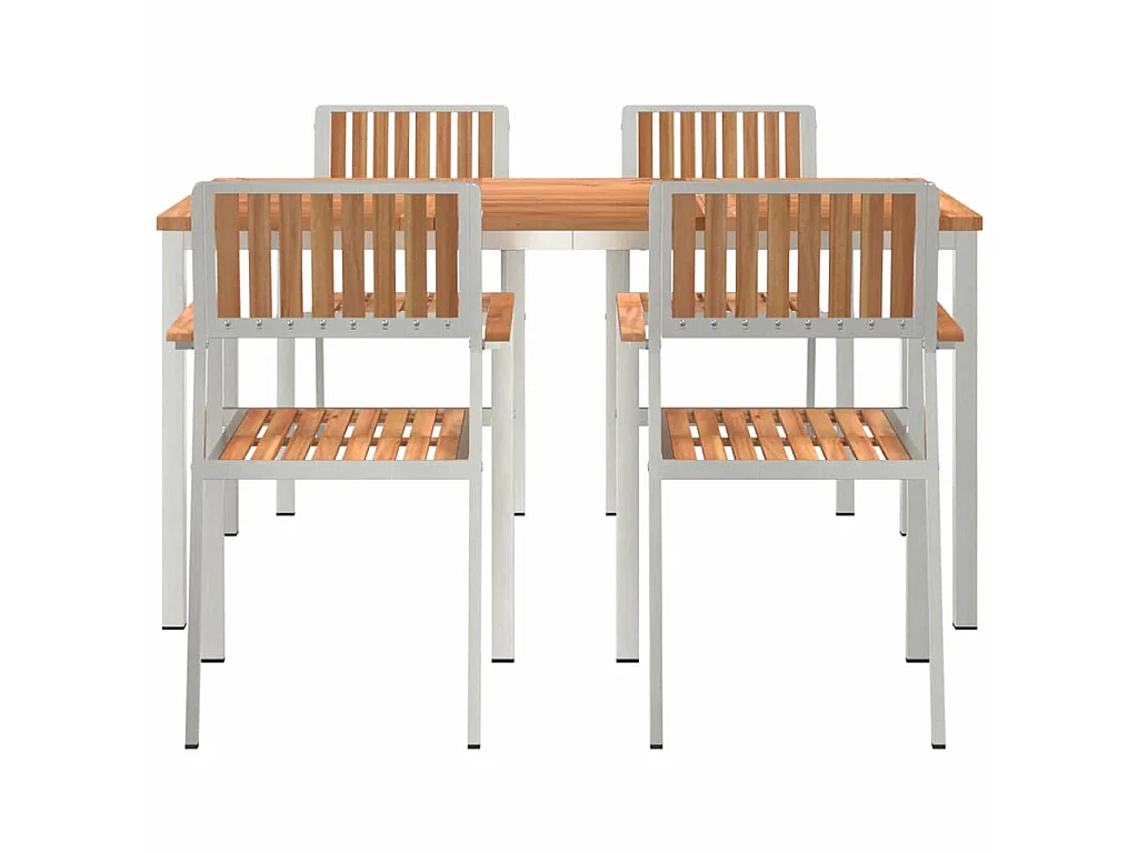 Set da pranzo da giardino da 5 pezzi