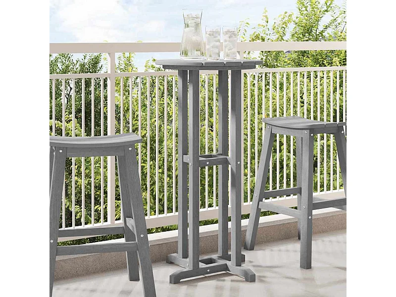Table de bar Gris clair 55 x 55 x 107 cm HDPE