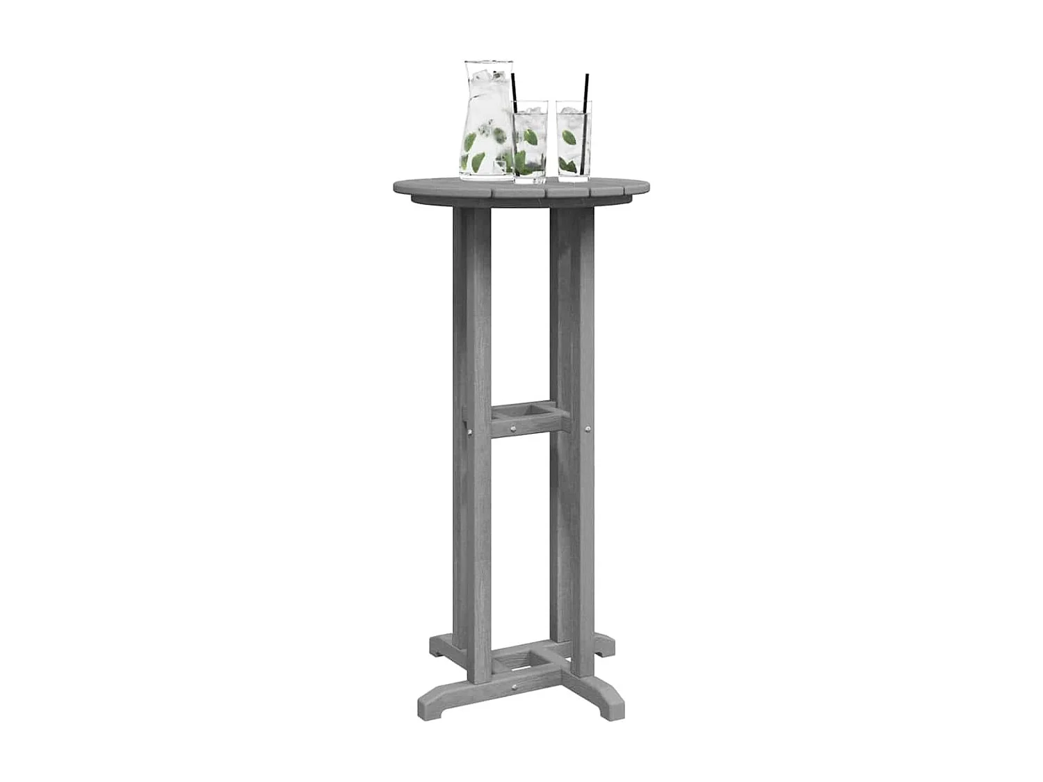 Table de bar Gris clair 55 x 55 x 107 cm HDPE