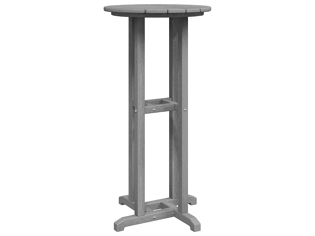 Stehtisch Hellgrau 55 x 55 x 107 cm HDPE