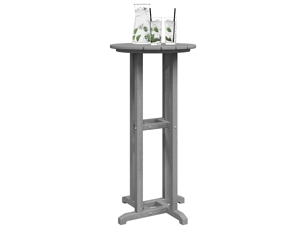 Stehtisch Hellgrau 55 x 55 x 107 cm HDPE
