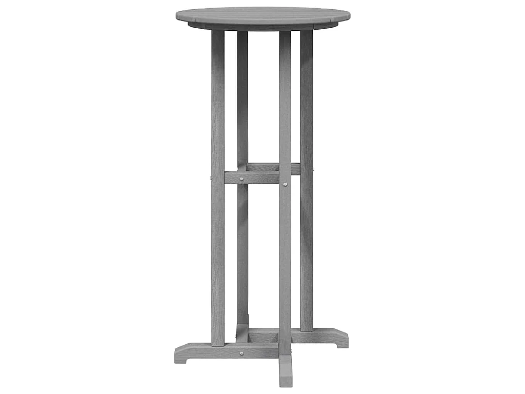 Stehtisch Hellgrau 55 x 55 x 107 cm HDPE