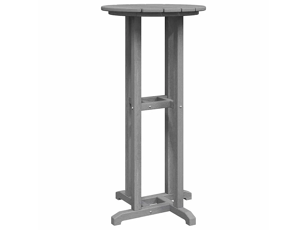 Stehtisch Hellgrau 55 x 55 x 107 cm HDPE