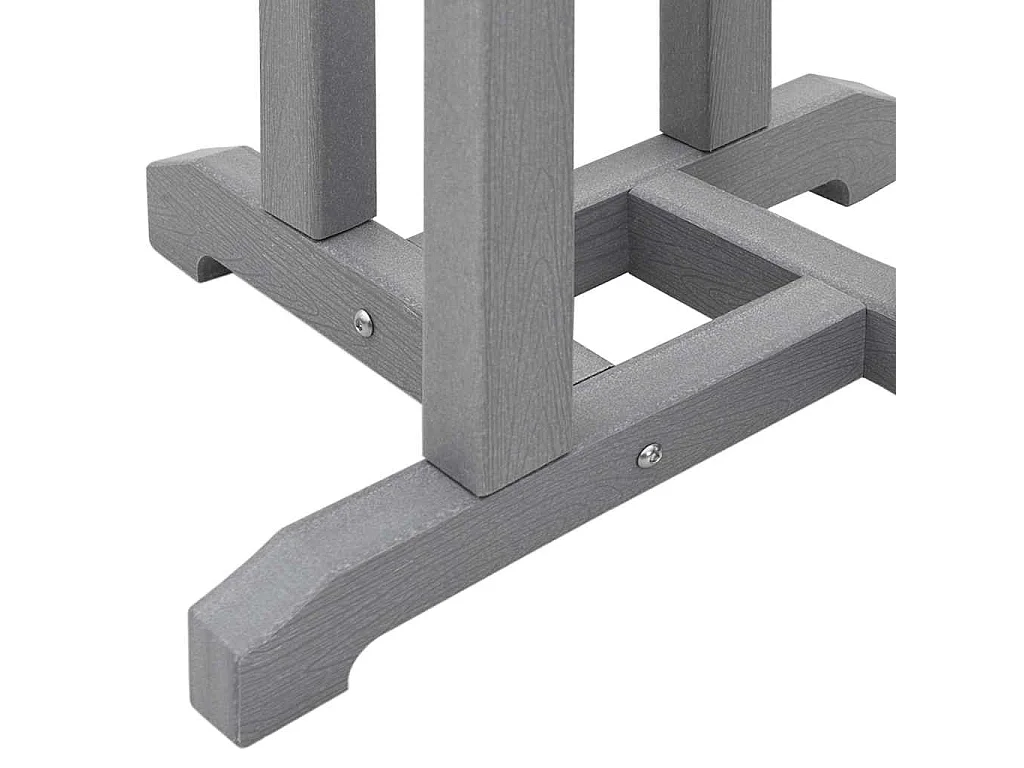 Stehtisch Hellgrau 55 x 55 x 107 cm HDPE