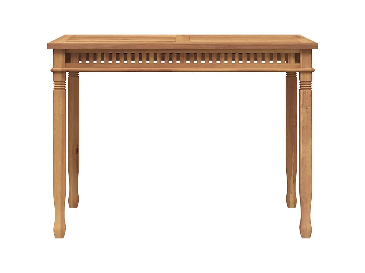 Tavolo da pranzo da giardino 110x65x80 cm in legno massello di teak