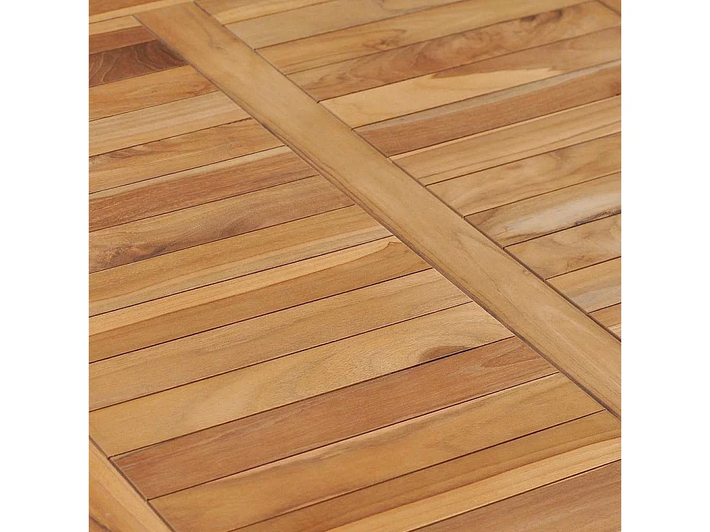 Tavolo da pranzo da giardino 110x65x80 cm in legno massello di teak