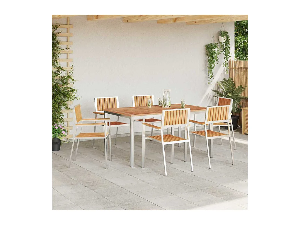 7-teiliges Garten-Ess-Set