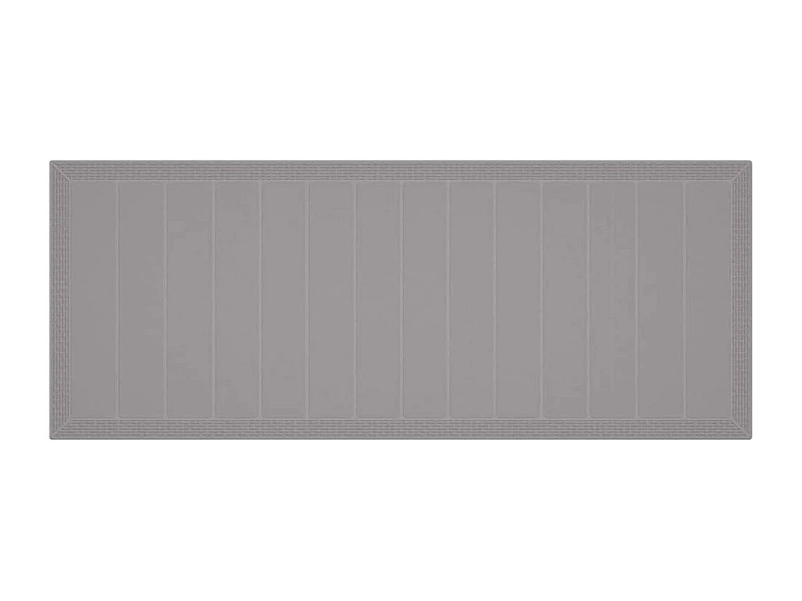 Table de Jardin Gris clair 250 x 100 x 73 cm polyrotin