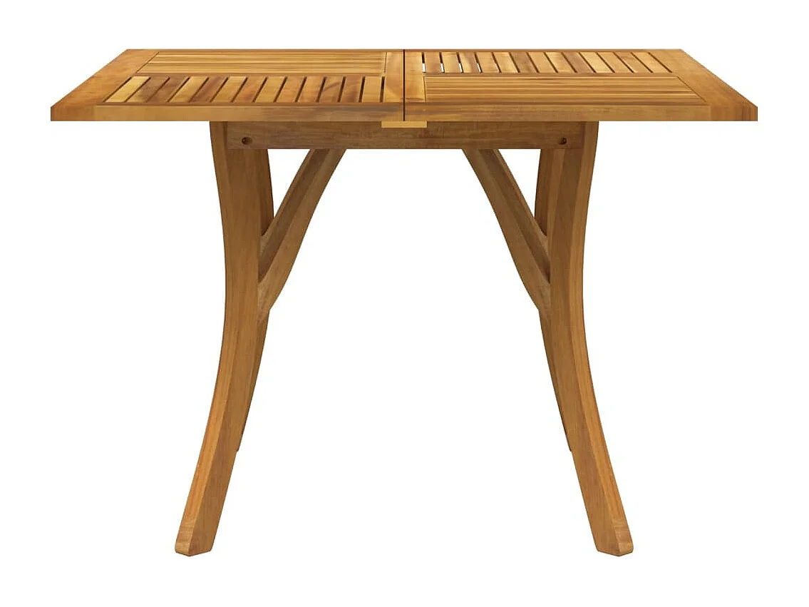 Mesa de jardín 110x110x75 cm Madera maciza de acacia