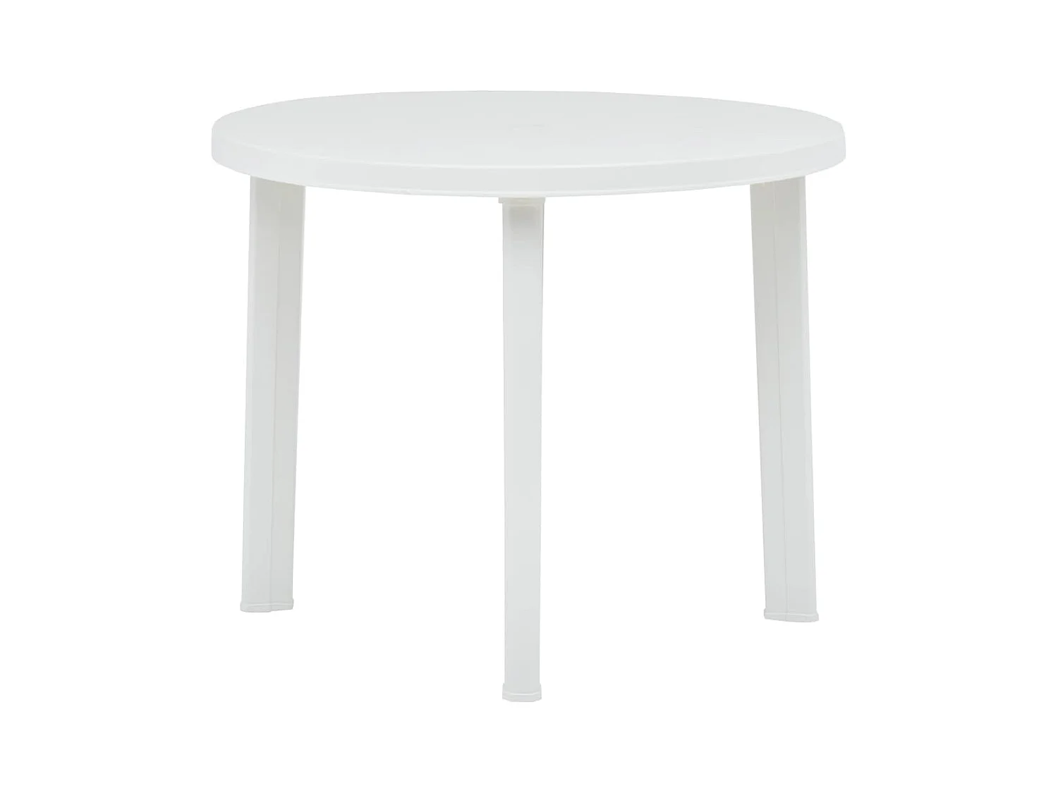 Witte tuintafel 89 cm kunststof