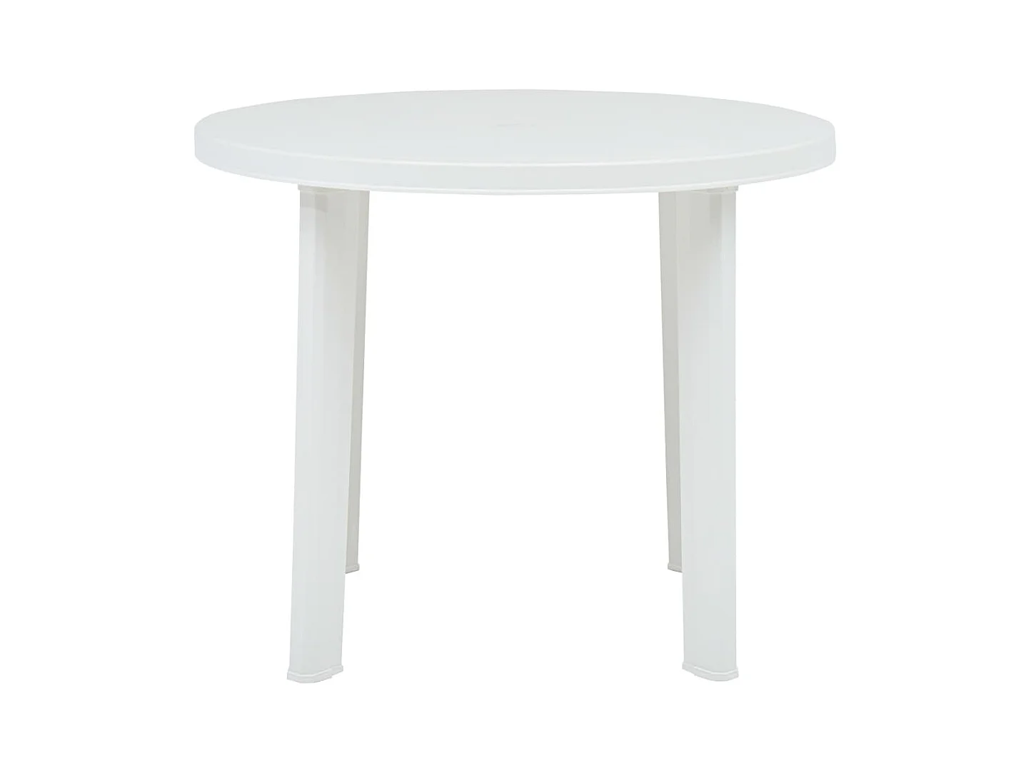 Witte tuintafel 89 cm kunststof