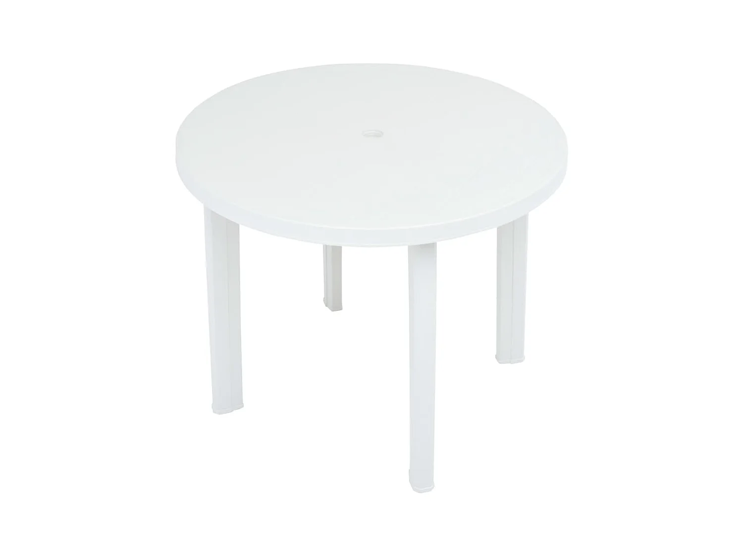 Witte tuintafel 89 cm kunststof