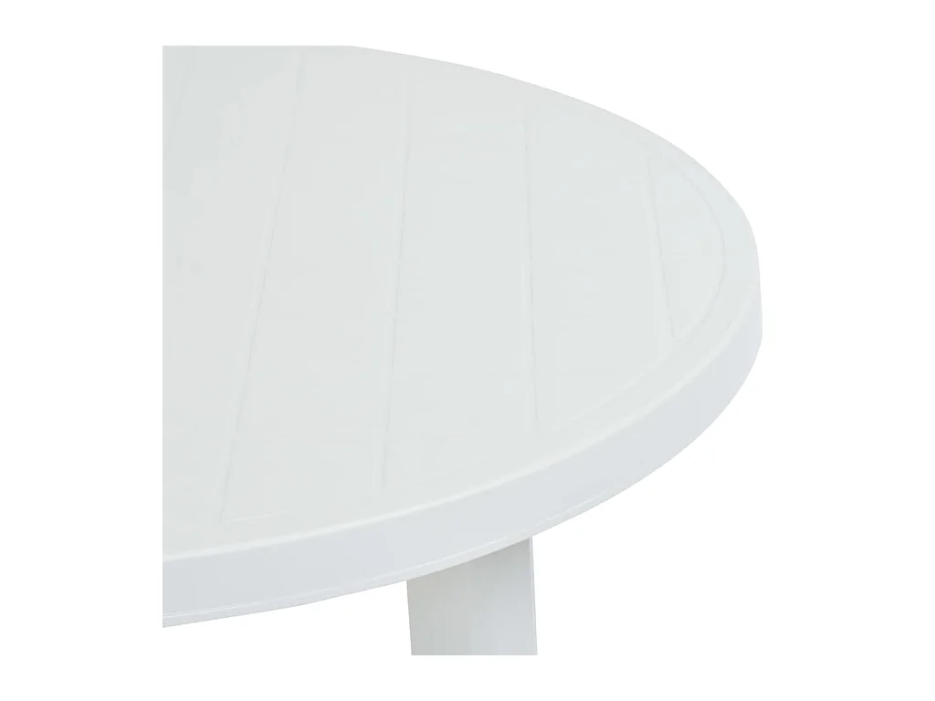 Witte tuintafel 89 cm kunststof