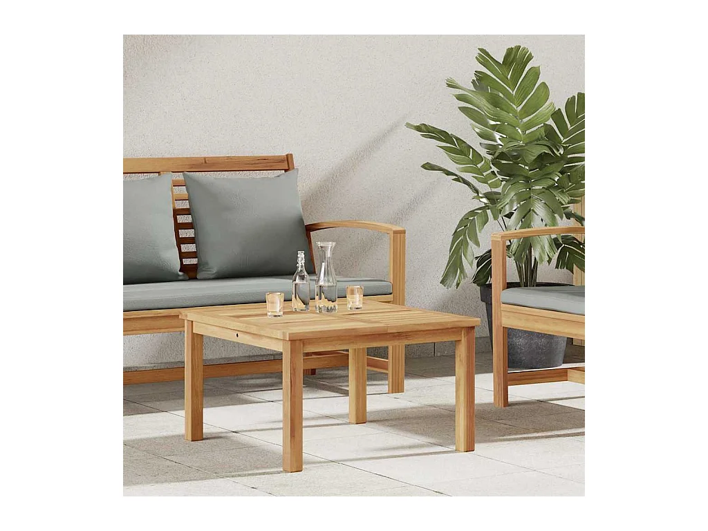 Table basse Marron 60 x 60 x 36 cm Bois de teck solide