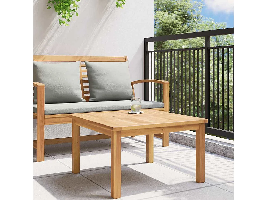 Table basse Marron 60 x 60 x 36 cm Bois de teck solide